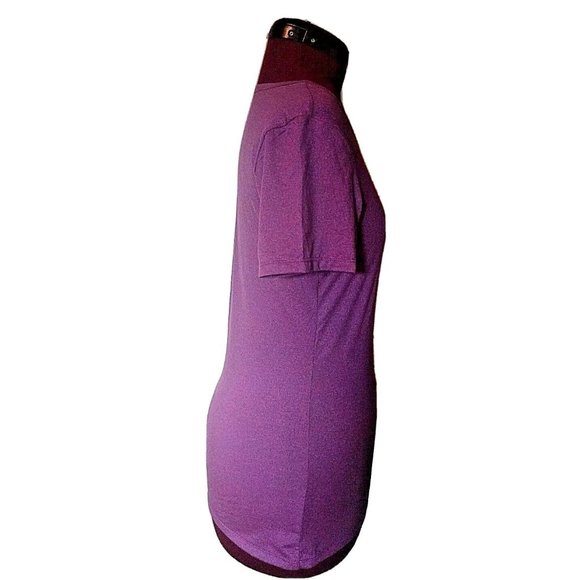 32 Degrees Womens Top Size Medium Purple Knit Short Sleeve - Picture 3 of 6